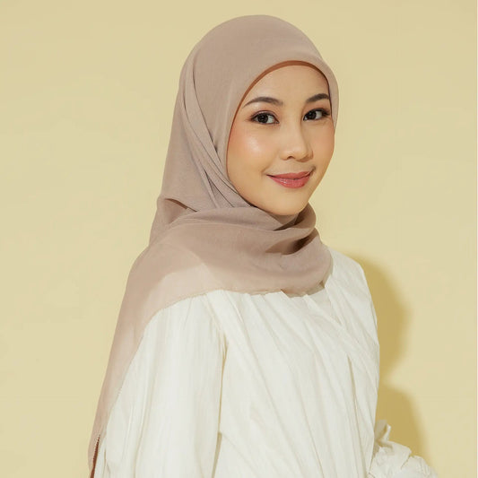 nura scarf taupe hijabchic kerudung