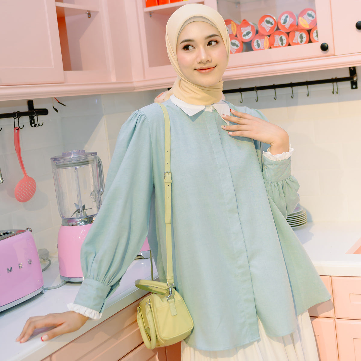 Rielle Tosca Tops (HijabChic Pink x Rania)