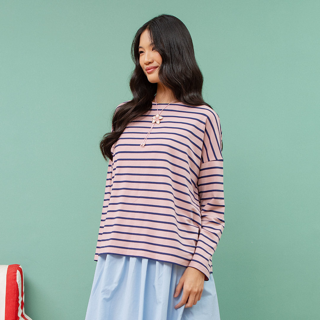 Ulyani Pink Stripe Top