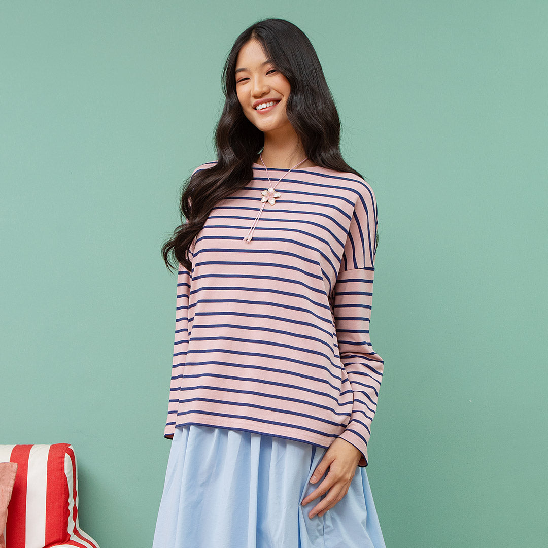 Ulyani Pink Stripe Top