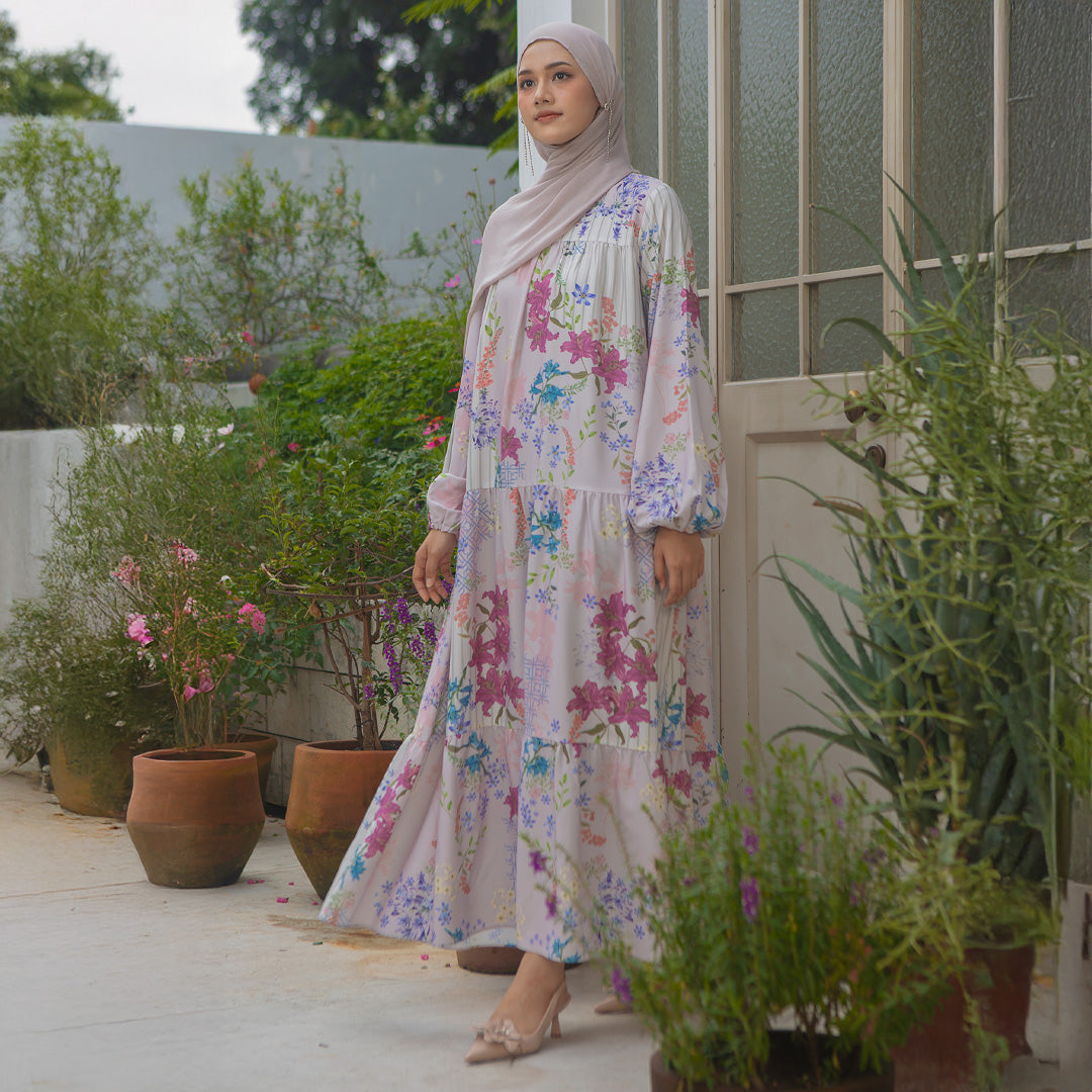 Vena Dress Lavender Bloom