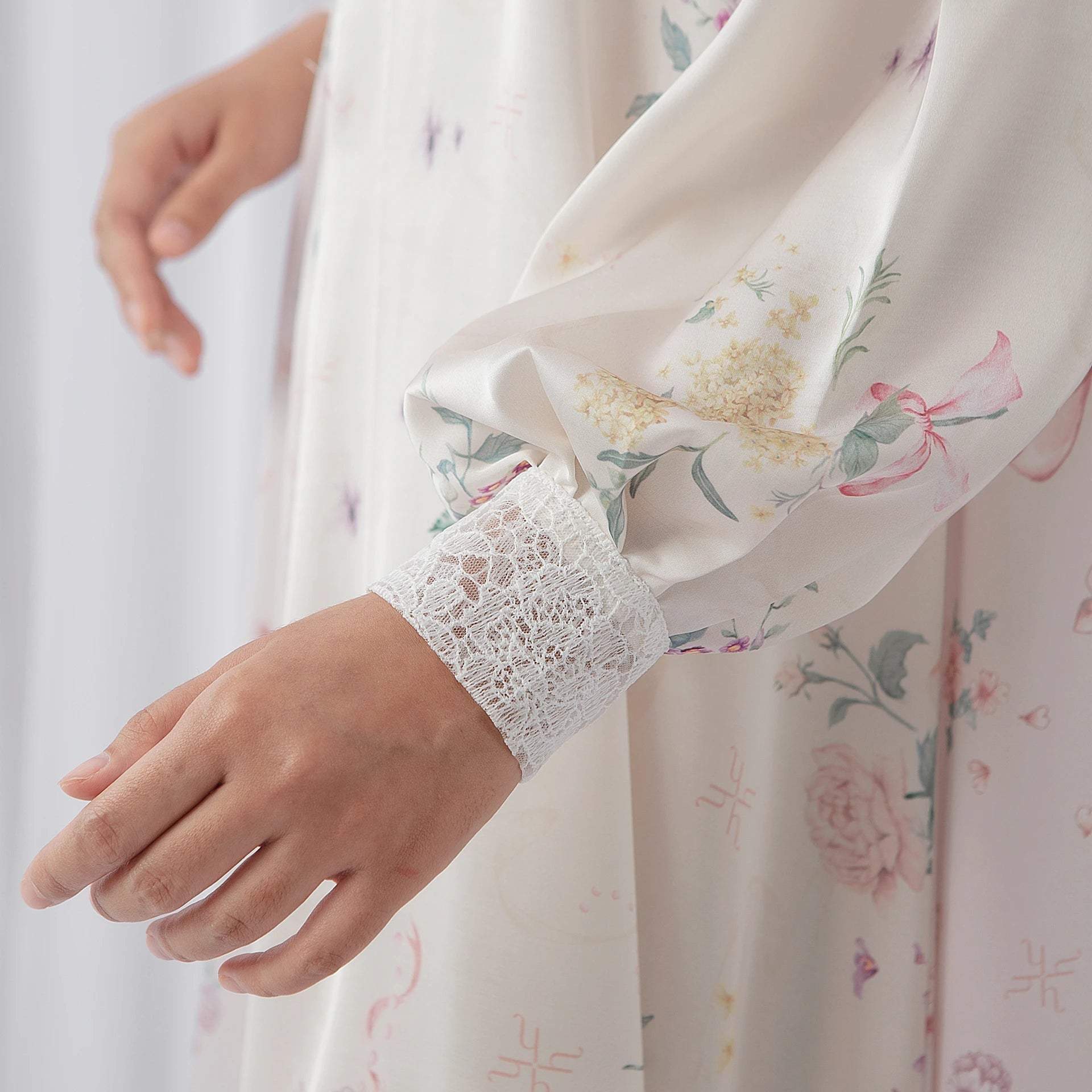 Vienna Pink Yellow Coquette Dress | HijabChic