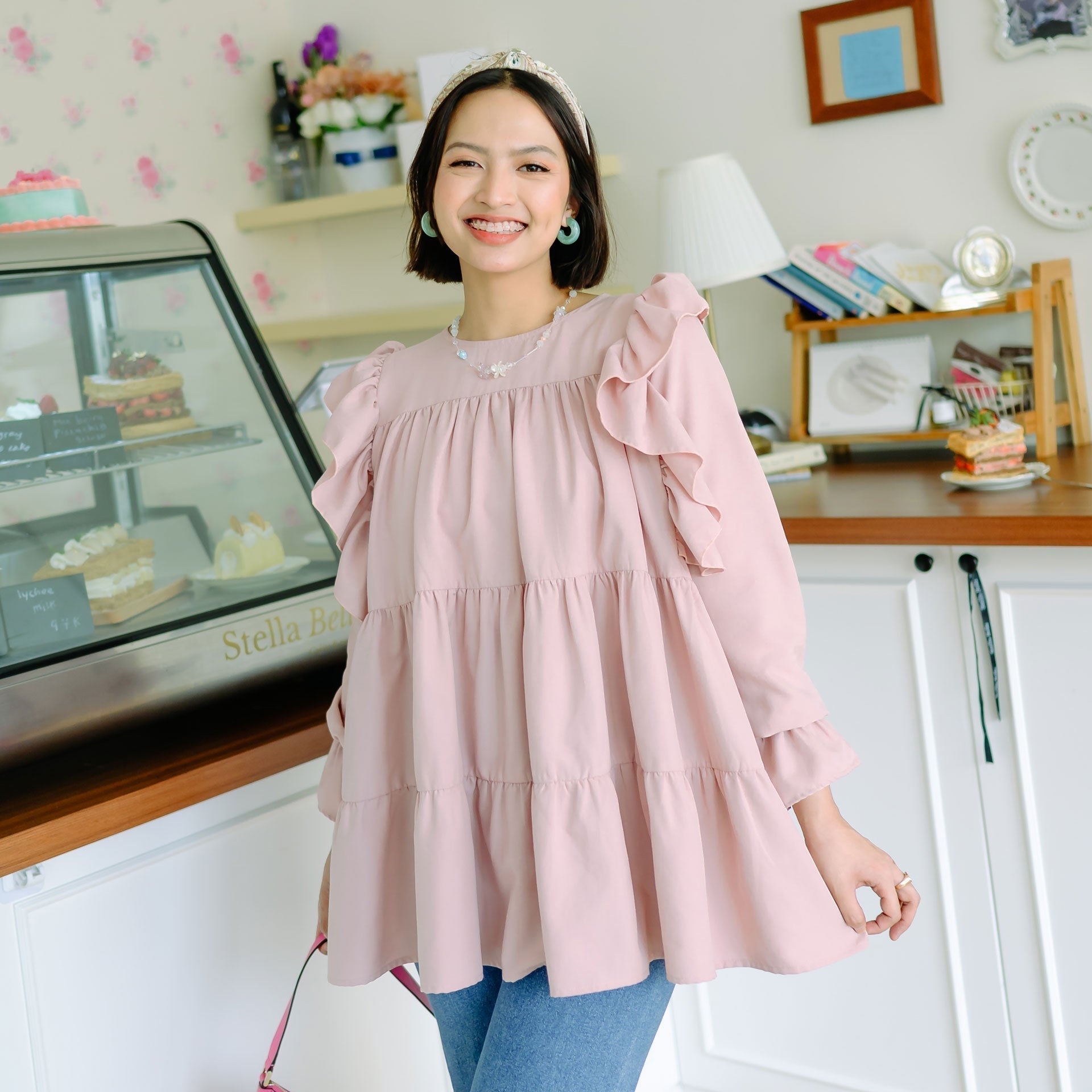 Viona Dusty Pink Tops | HijabChic