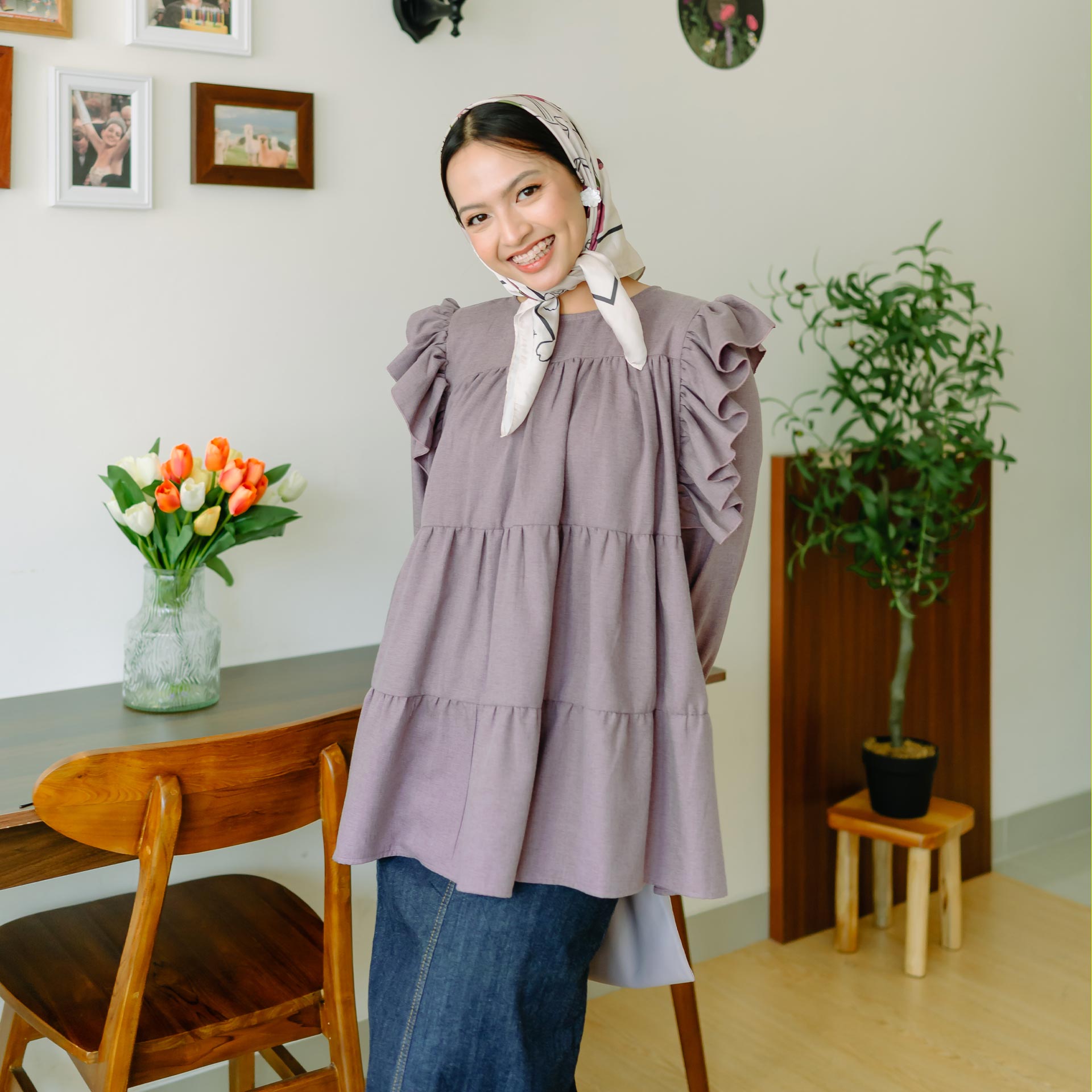Viona Maroon Tops | HijabChic