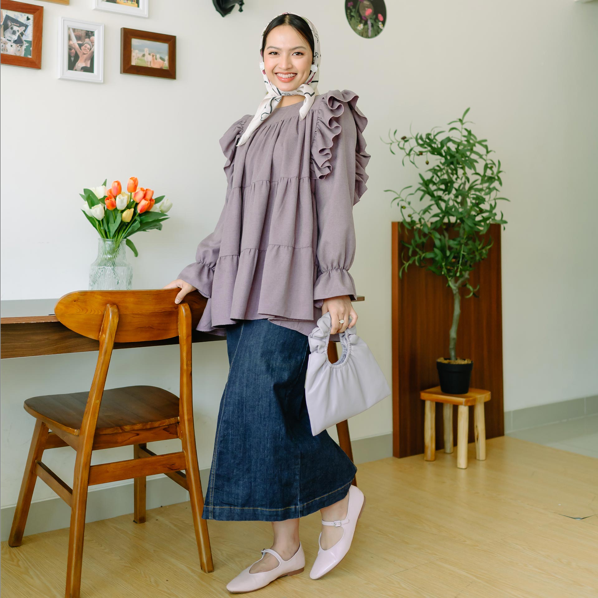 Viona Maroon Tops | HijabChic