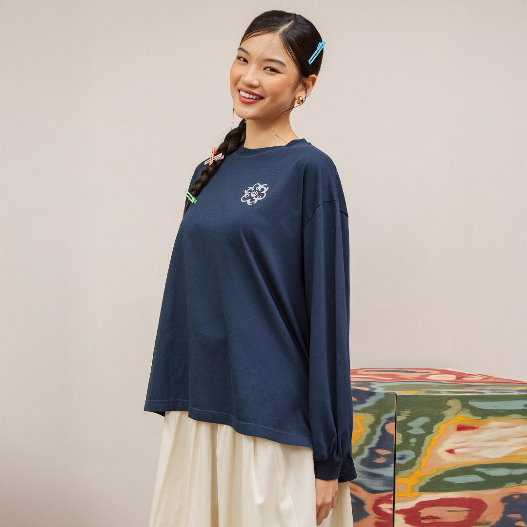 Willa Navy Top