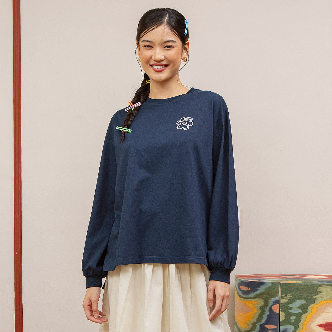 Willa Navy Top