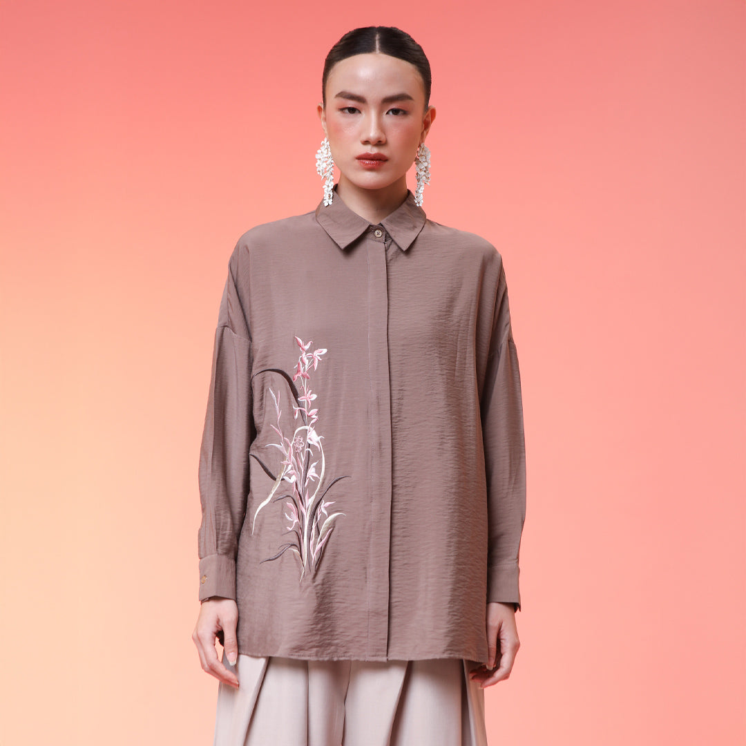 Wrenna Brown Top