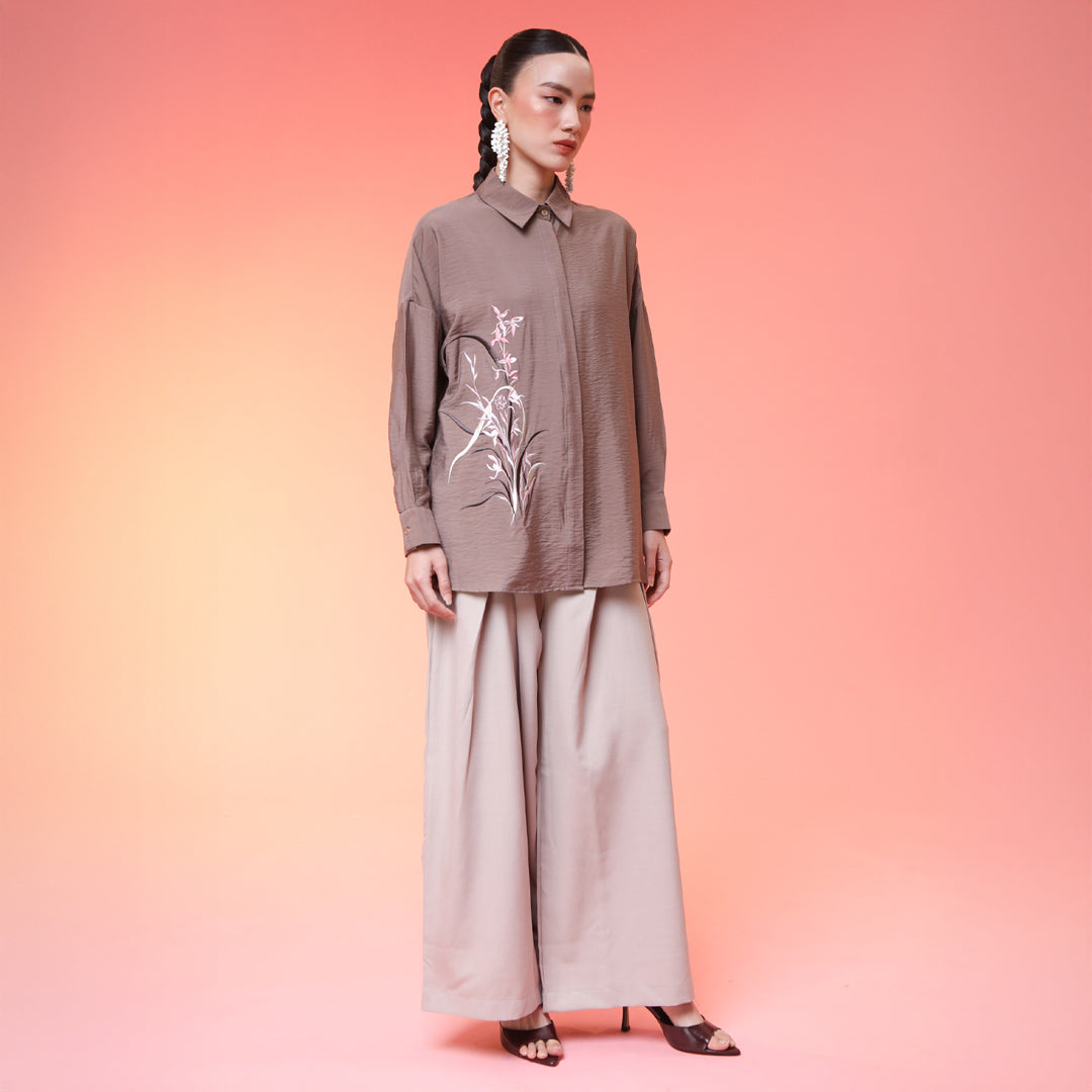 Wrenna Brown Top