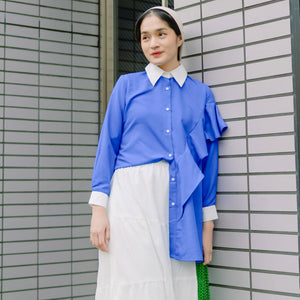 Yuki Royal Blue Tops | HijabChic