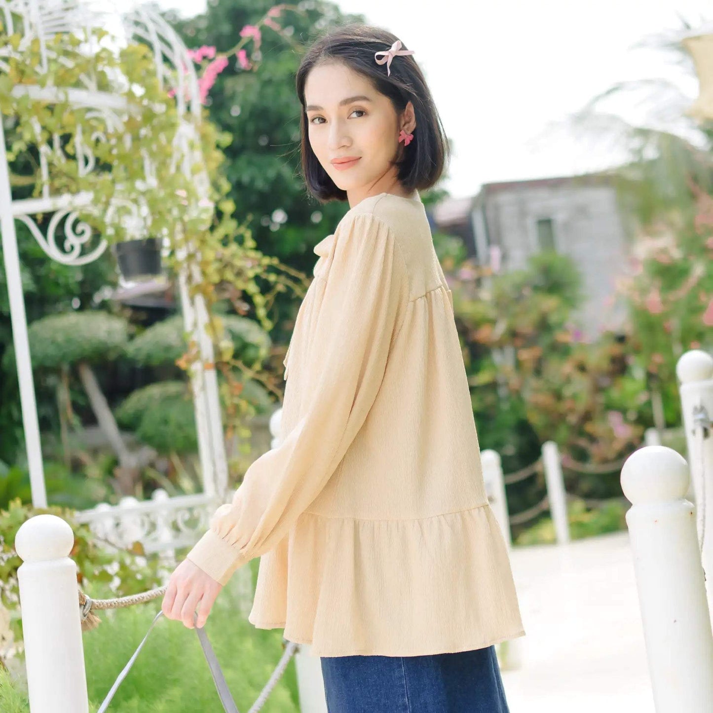 ziana beige top hijabchic blouse 4