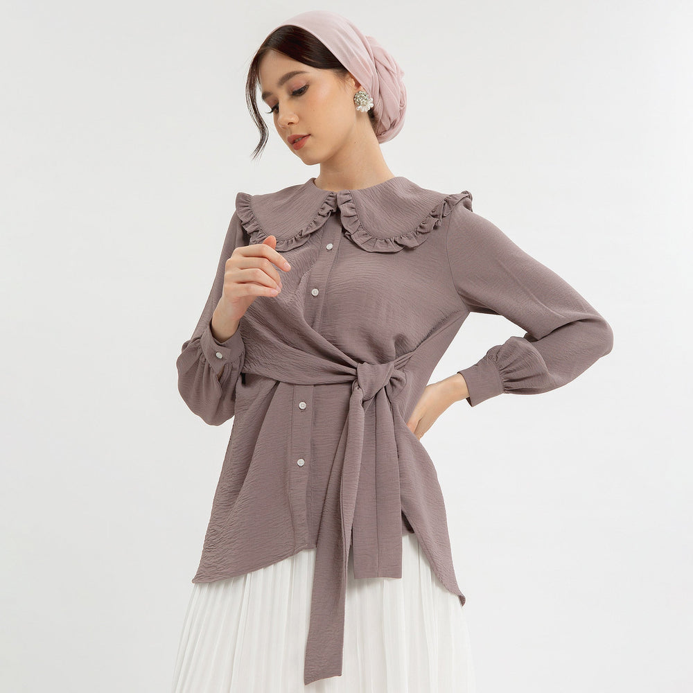 
            
                Load image into Gallery viewer, Austin Dusty Purple Tops | HijabChic
            
        
