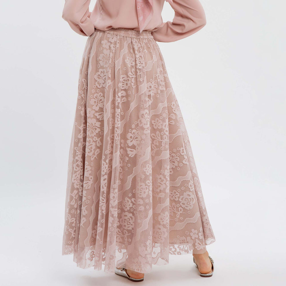 Azeeza Dusty Rose Skirt | HijabChic