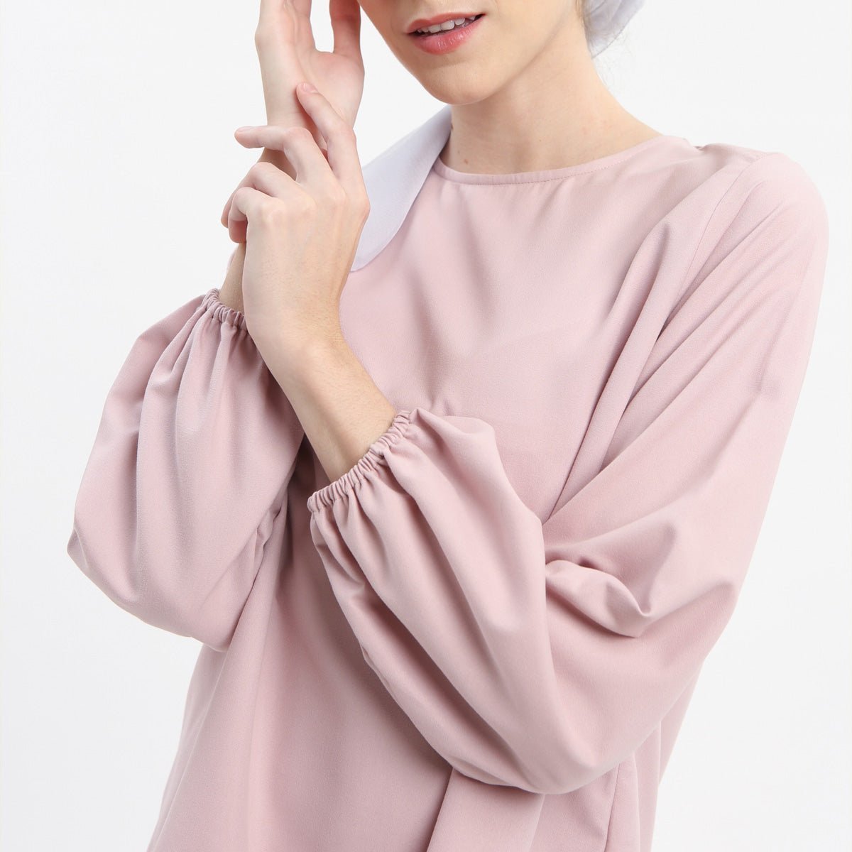 Brillie Dusty Pink Tops | HijabChic