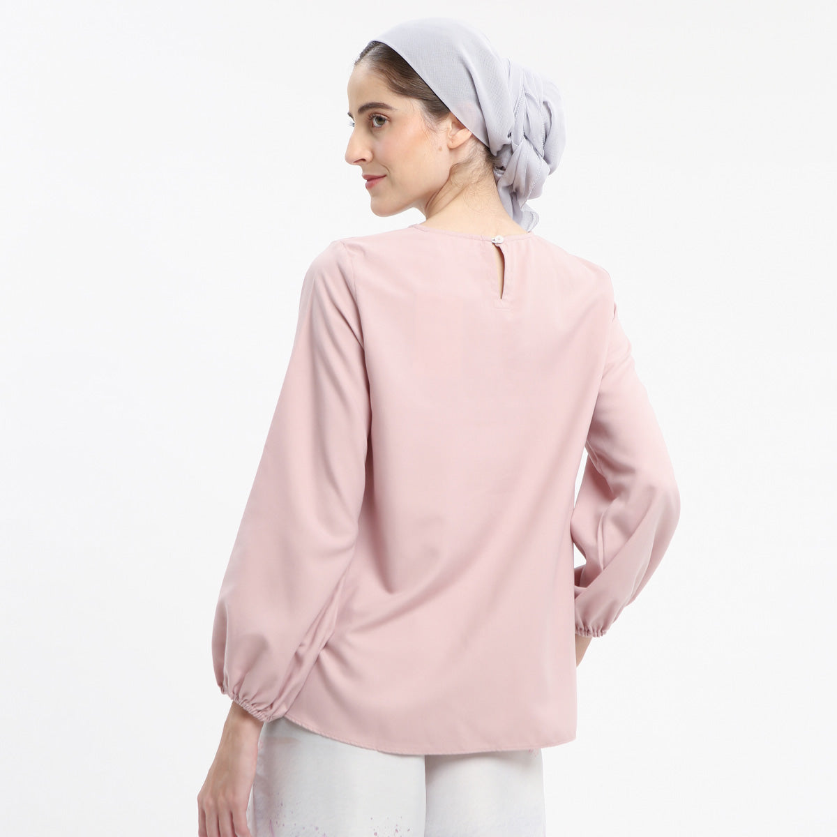 Brillie Dusty Pink Tops | HijabChic
