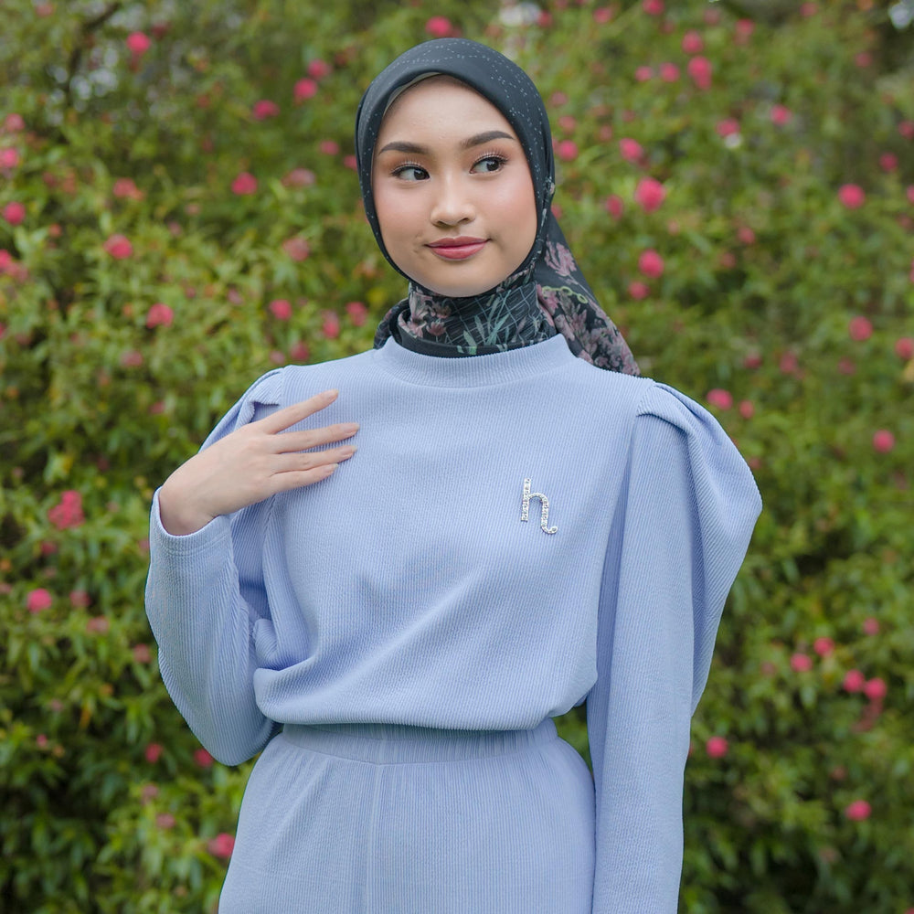 Blossom Black Scarf | HijabChic