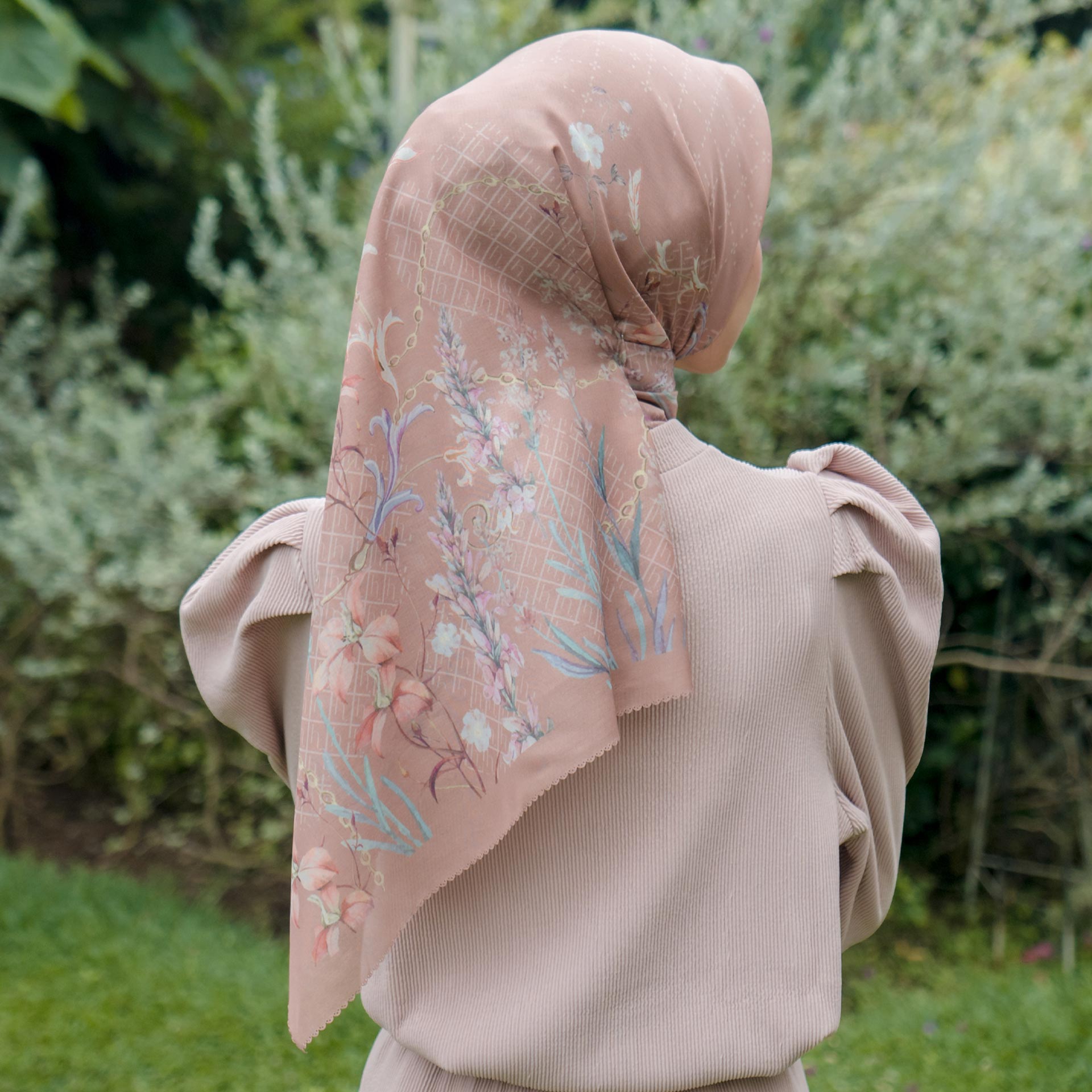 Blossom Brown Scarf | HijabChic