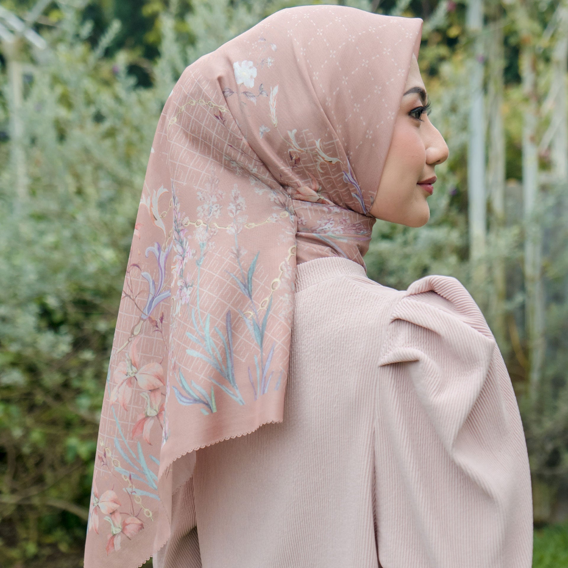 Blossom Brown Scarf | HijabChic