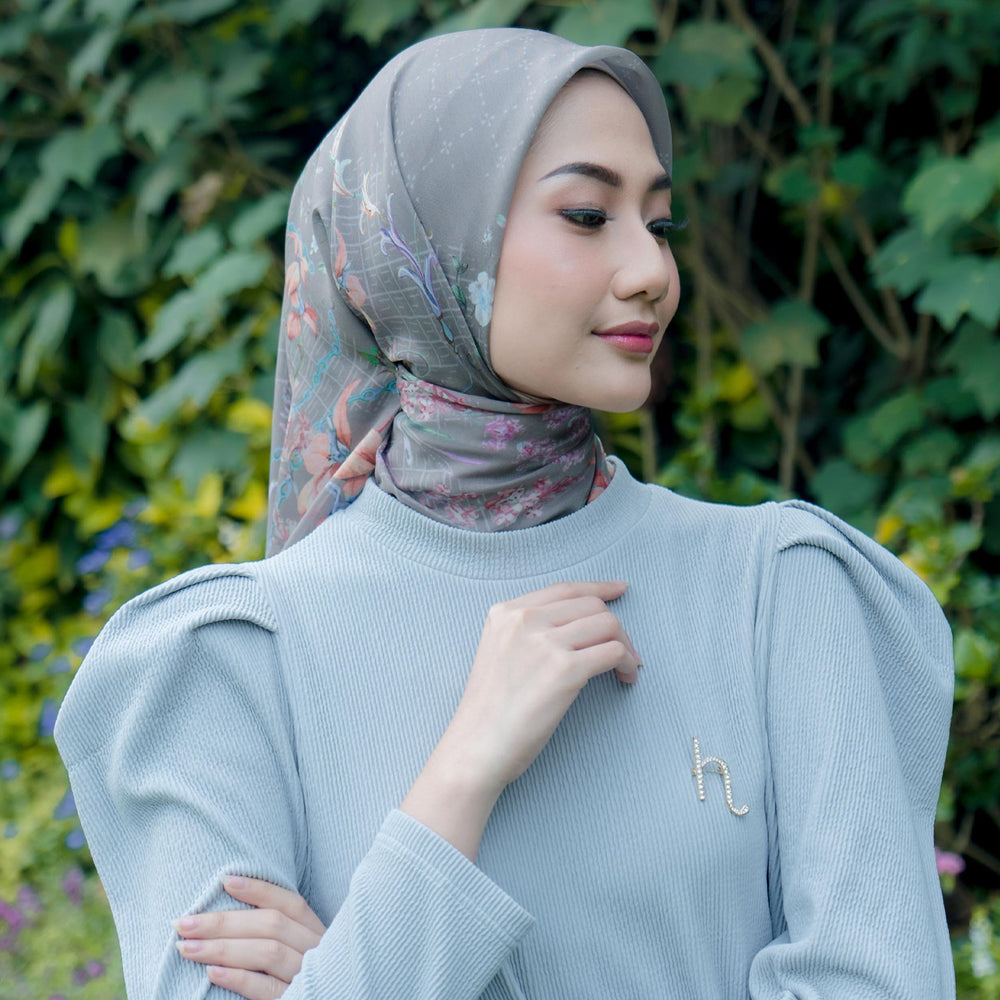 Blossom Dark Grey | HijabChic