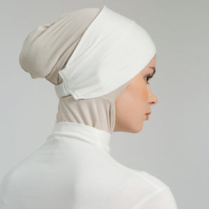 
            
                Load image into Gallery viewer, Firyal Underscarves Bandana Ivory | HijabChic
            
        