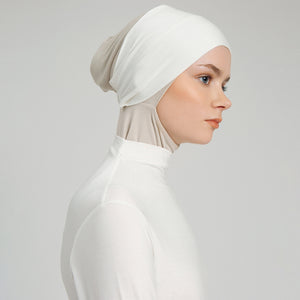 
            
                Load image into Gallery viewer, Firyal Underscarves Bandana Ivory | HijabChic
            
        