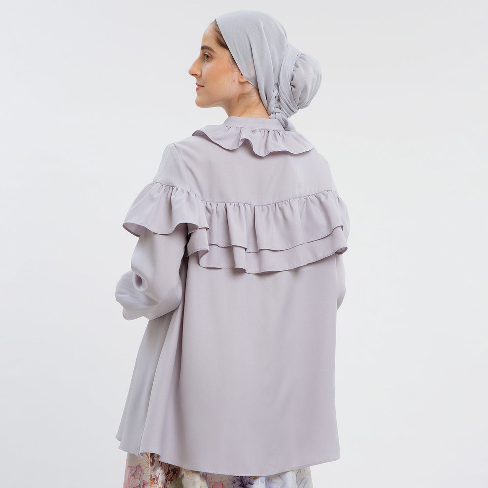 
            
                Load image into Gallery viewer, Hadeeqa Mauve Tops | HijabChic
            
        