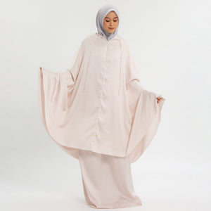 Odense Plain Prayer Set in Ivory | HijabChic
