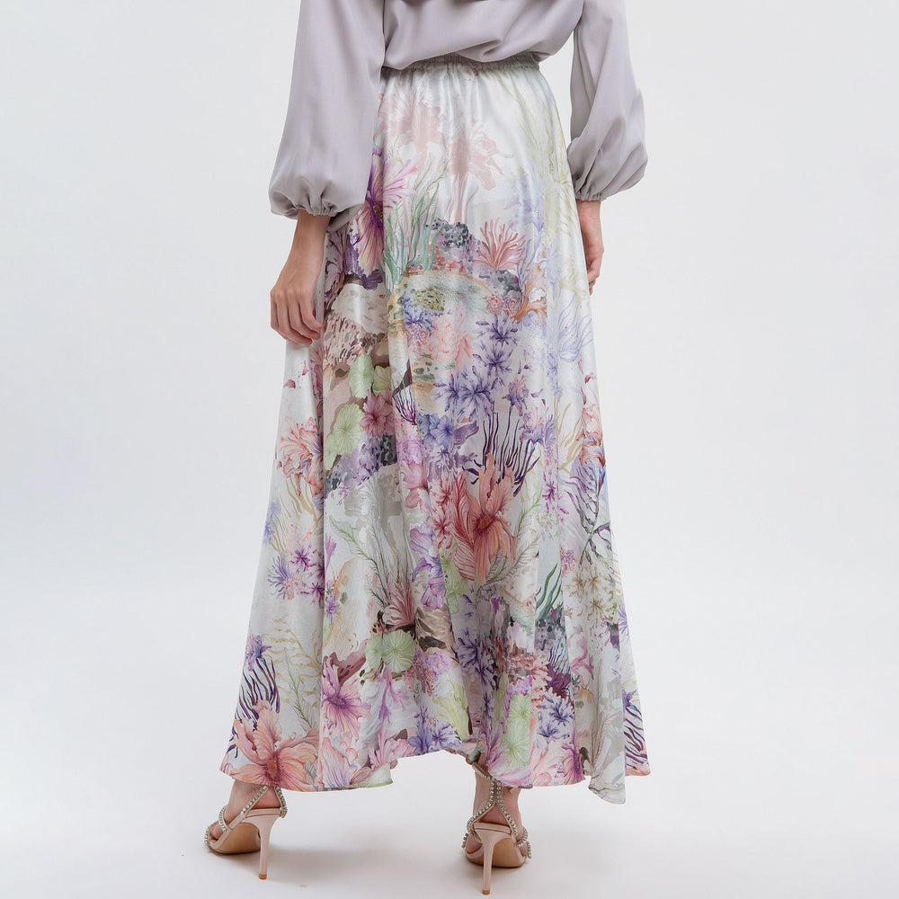 Mahveen Multicolour Skirt | HijabChic