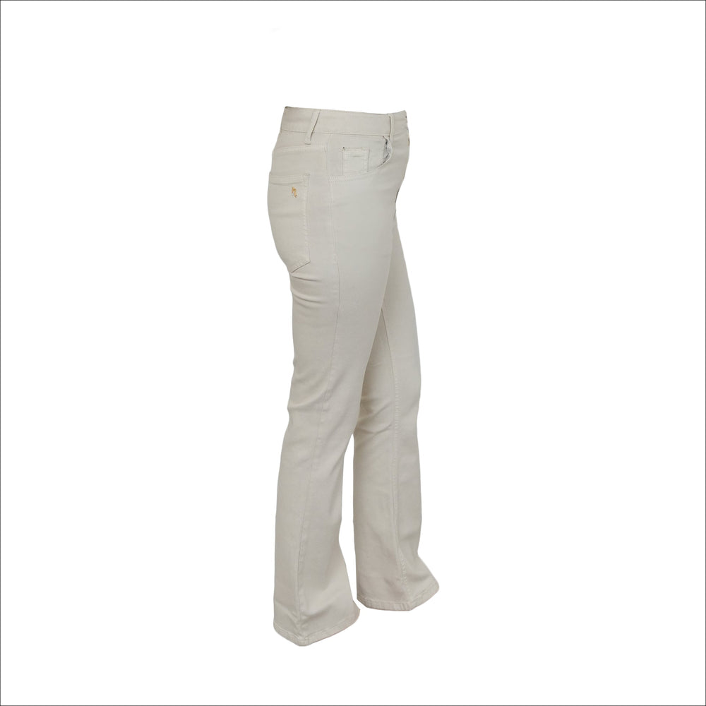 Mihara Ecru Denim Pants | HijabChic