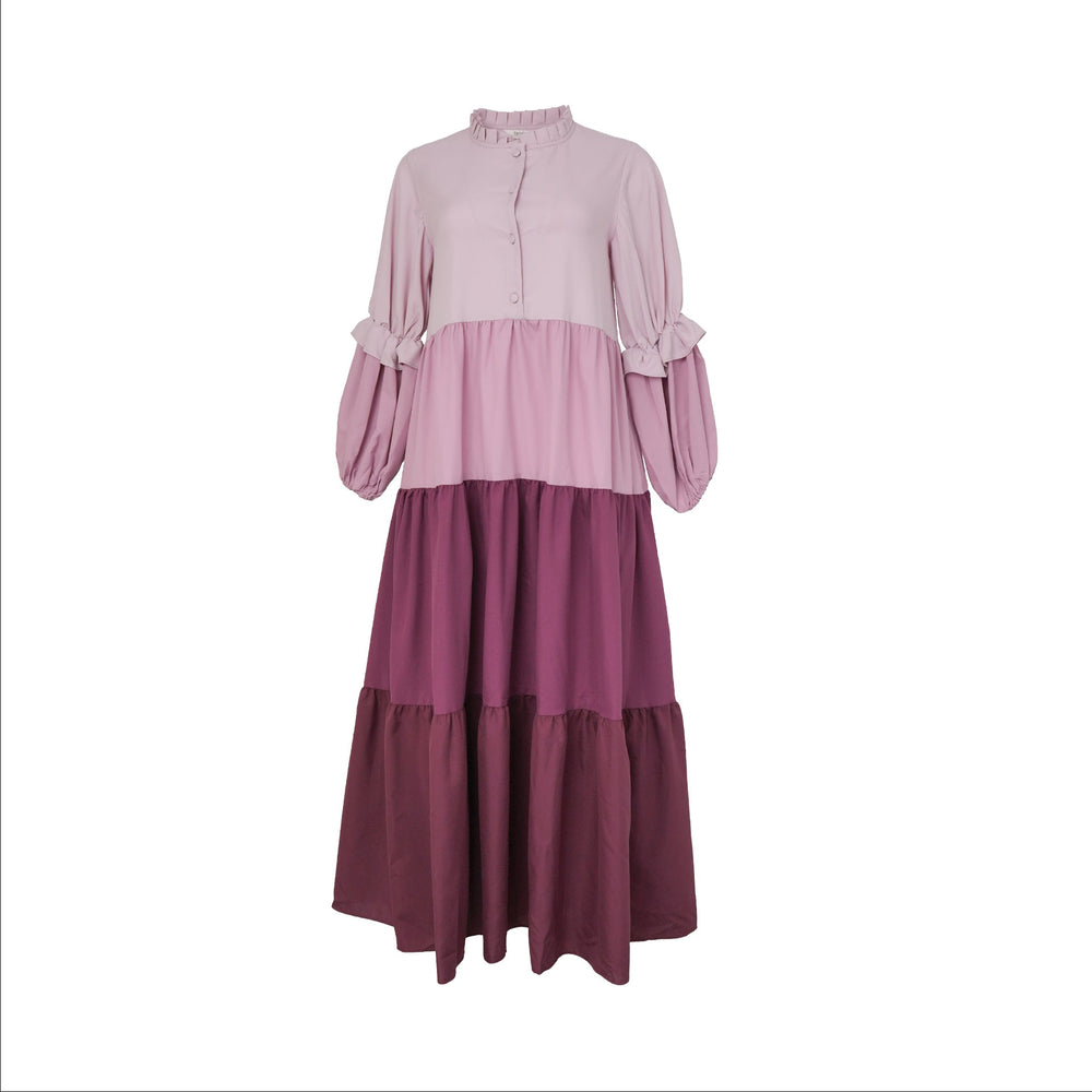 Periwinkle Multicolour Dress | HijabChic