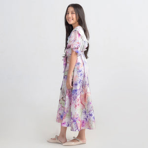 
            
                Load image into Gallery viewer, Rabia Multicolour Girl Dress | HijabChic
            
        