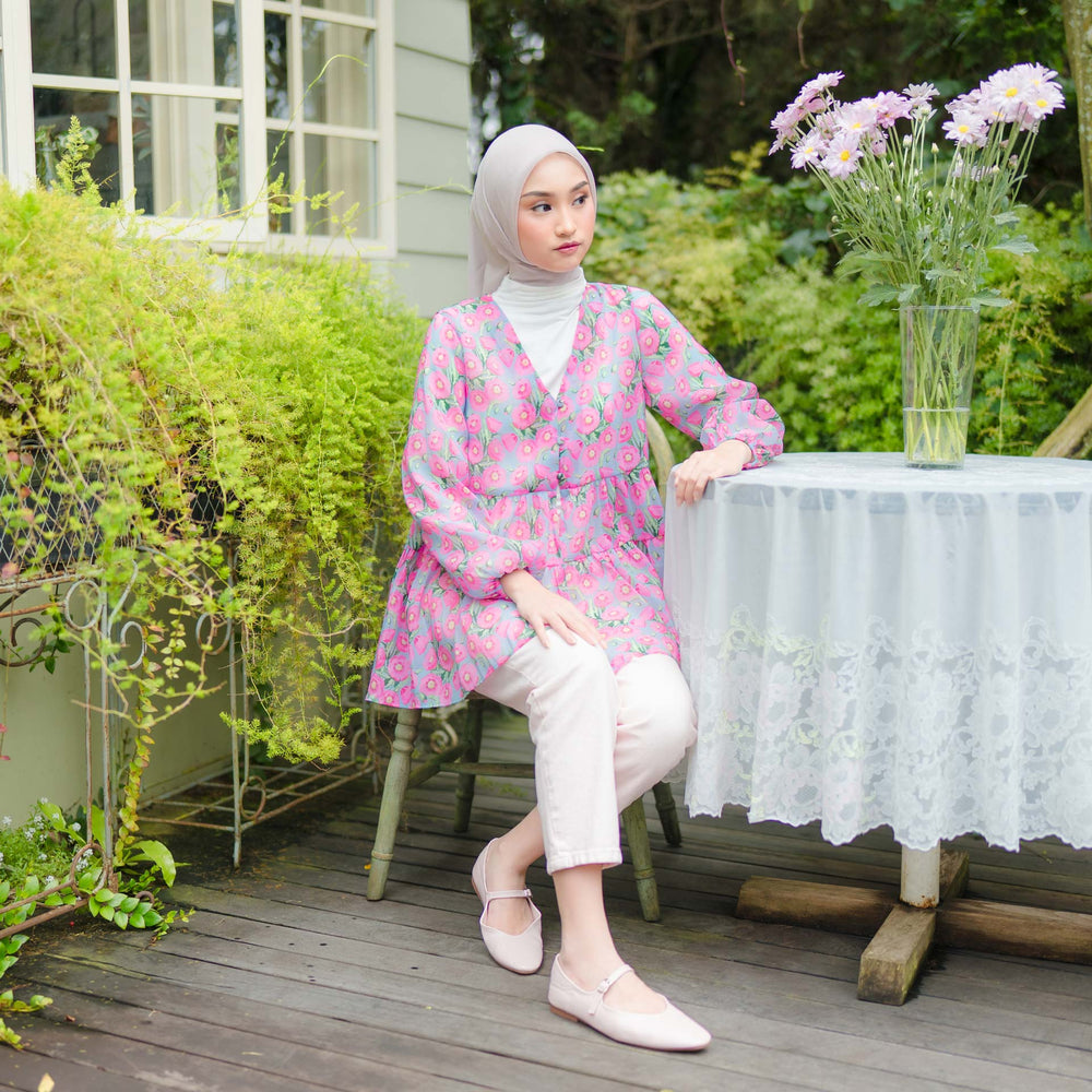 Violet Multicolour Outerwear | HijabChic